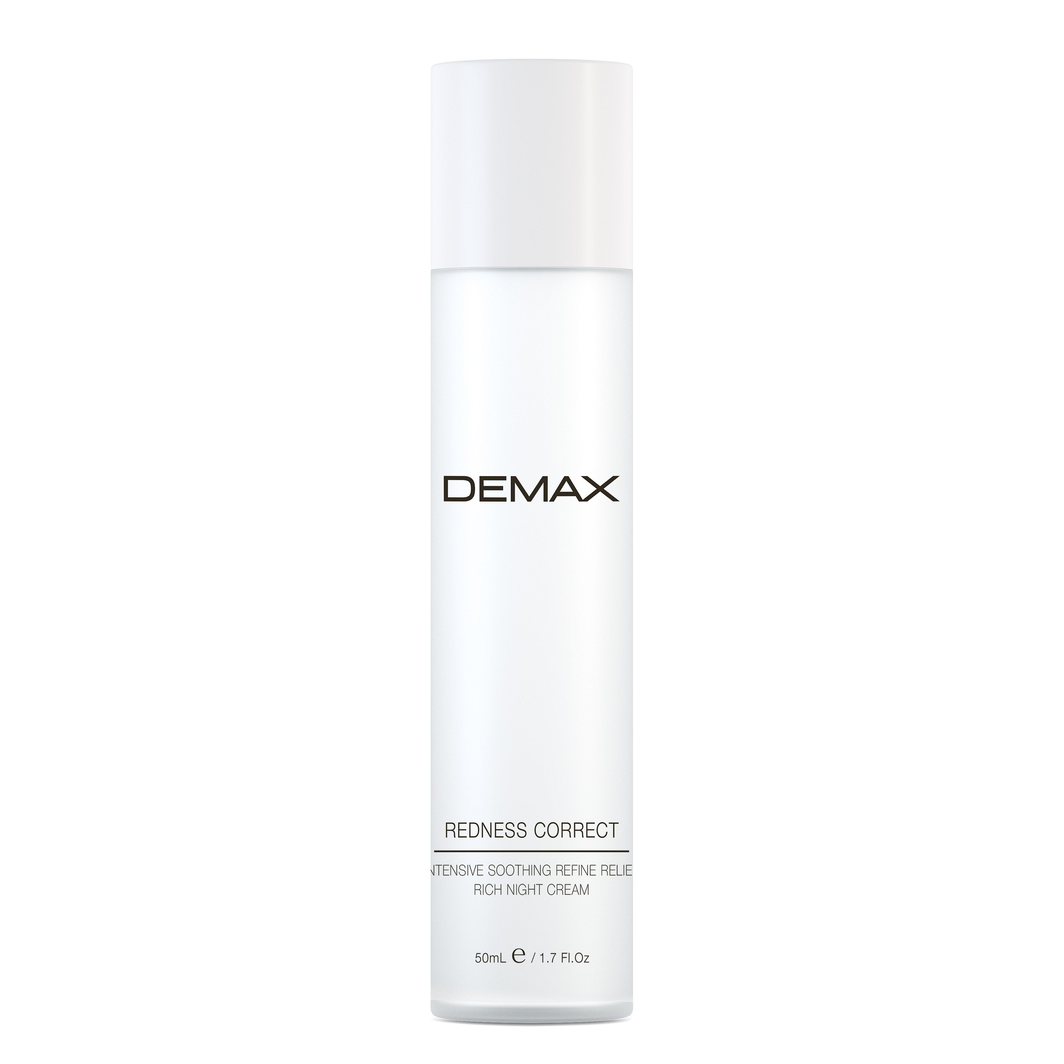 Demax REDNESS CORRECT Intensive soothing refine relief rich night cream  - Нічний крем-коректор для сухої, чутливої та куперозної шкіри