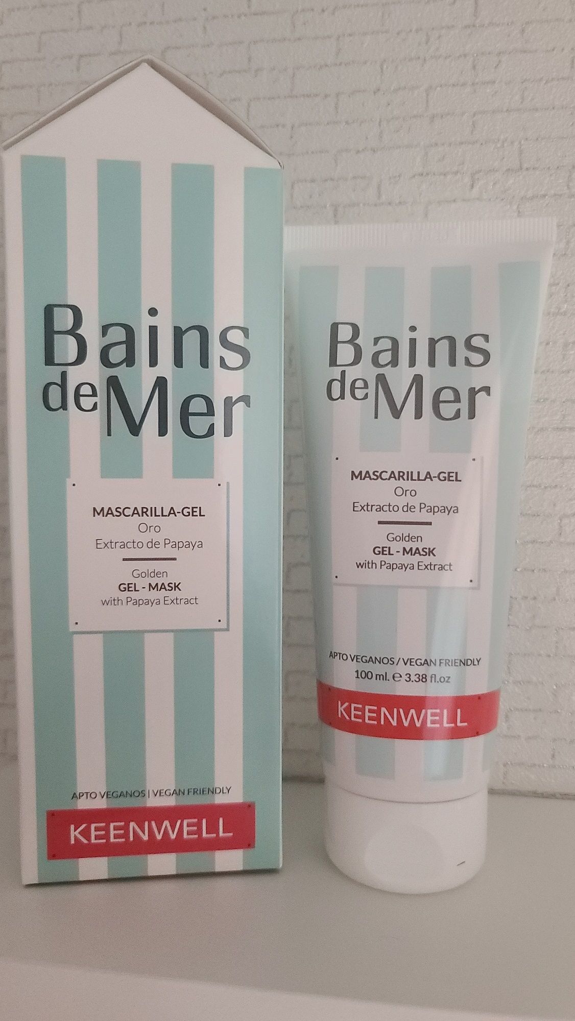 Золота гель-маска з екстрактом папайї Keenwell Golden Gel-Mask With Papaya Extract, 100 ml