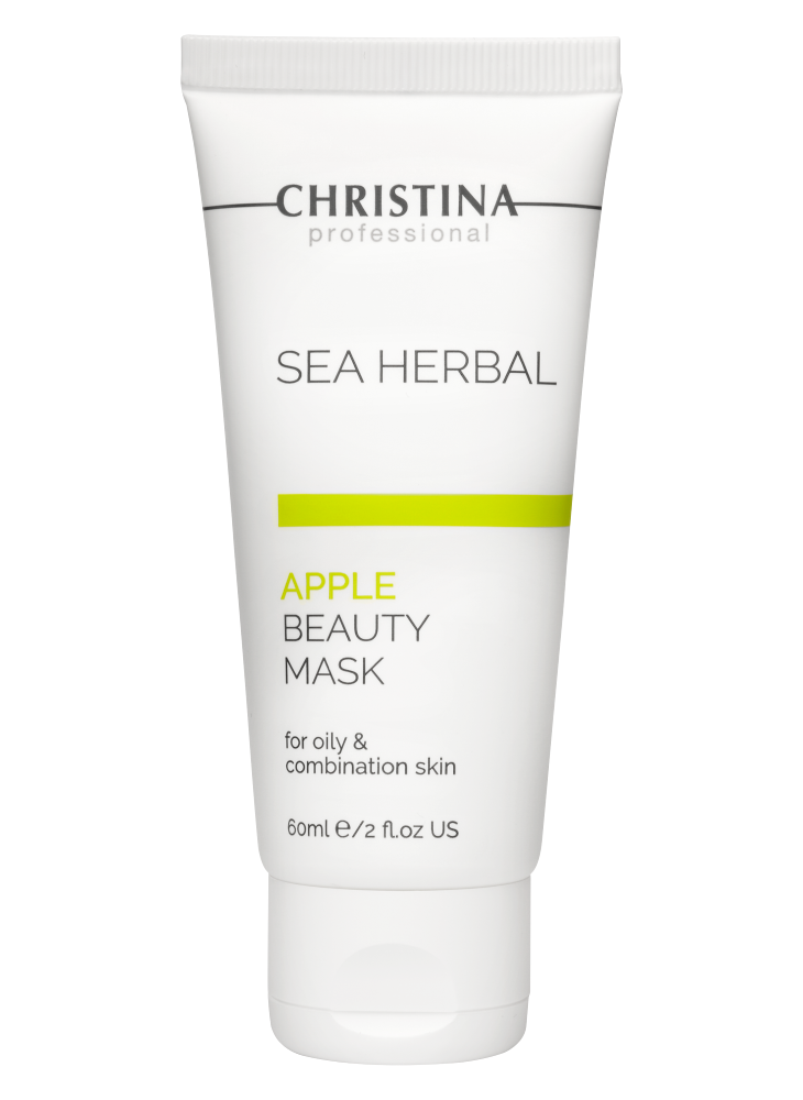 Christina Sea Herbal Beauty Mask Green Apple, Яблучна маска краси для жирної та комбінованої шкіри
