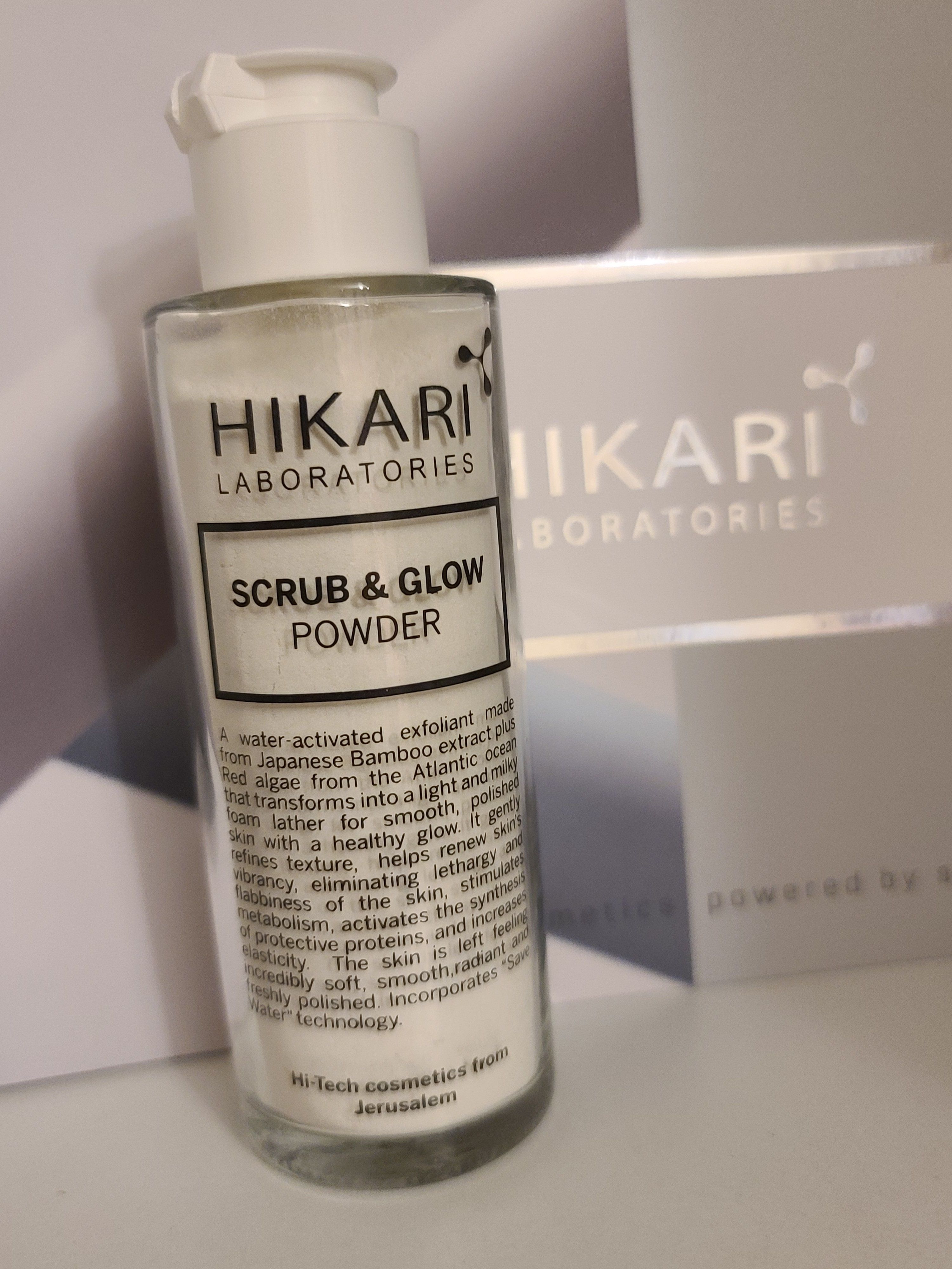 Hikari Scrub & Glow Powder, Ензимна Пудра-Ексфоліант + пробнік в подарунок + безкоштовна доставка