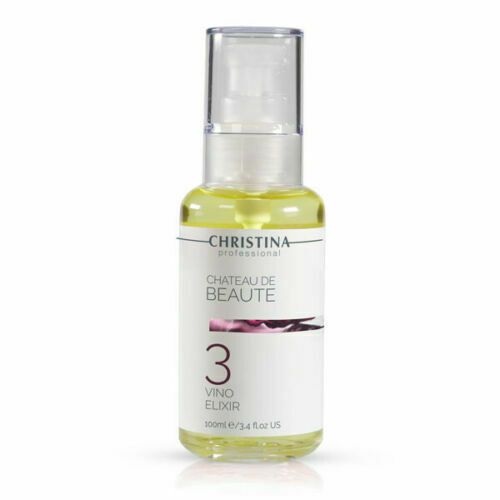 Christina Chateau de Beaute Vino Elixir, шаг 3,  Олія-еліксир на основі екстракту винограду, 100мл