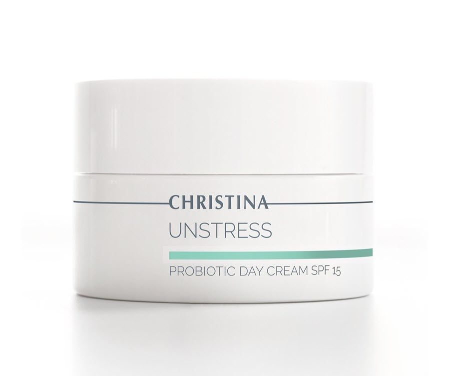 Christina Unstress Probiotic Day Cream SPF 15, Денний крем із пробіотичною дією SPF 15