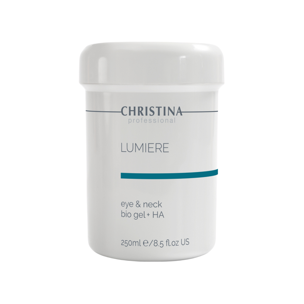 Christina Eye & Neck Bio Gel + HA - Lumiere, Гель Люміре з гіалуроновою кислотою для шкіри навколо очей та шиї, 250мл