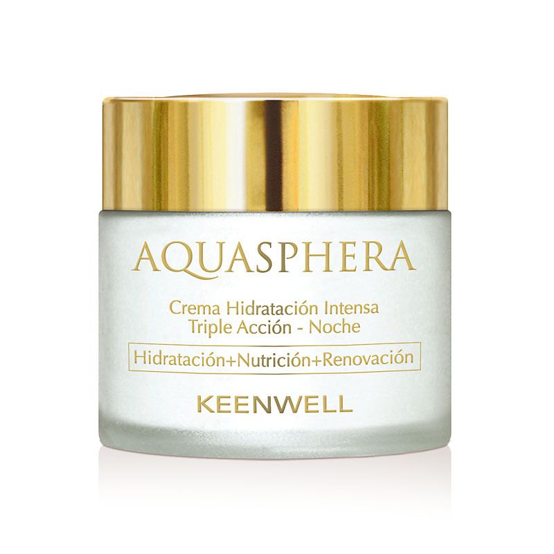 Keenwell Aquasphera Intense Moisturizing Triple Action Night Cream Нічний інтенсивно зволожуючий крем потрійної дії, 80 мл