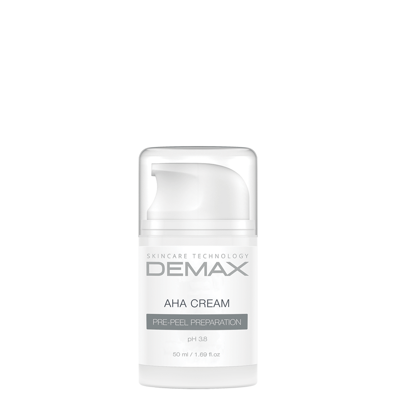 AHA cream pre-peel preparation ph 3.8 - Крем з АНА кислотами,  флакон з дозатором, 50 мл, Demax