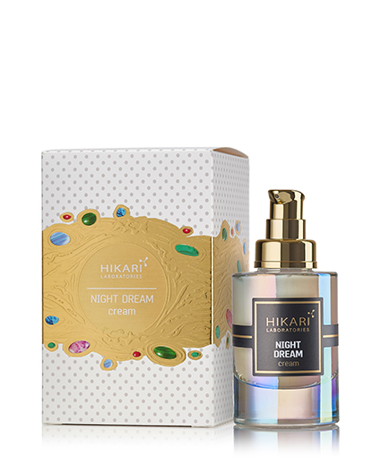 Hikari night dream cream, Крем нічна мрія Коригуючий та відновлюючий нічний крем, що містить молекулу NR, 50 ml