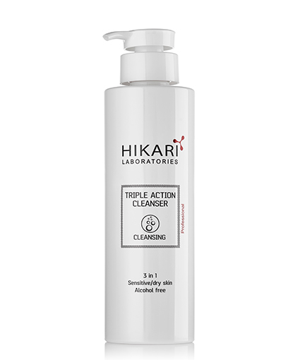 Hikari Triple Action Cleanser, Очищення для сухої та чутливої шкіри з екстрактом гамамелісу