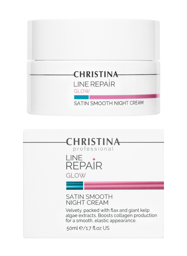 Christina Line Repair Glow Satin Smooth Night Cream Розгладжуючий нічний крем «Сатін», 50 мл
