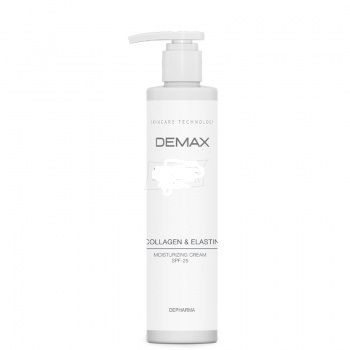 Moisturizing cream efine collagen & elastin SPF 25 board spectrum UVA/UVB - Зволожуючий денний крем з колагеном та еластином, SPF 25,  Demax
