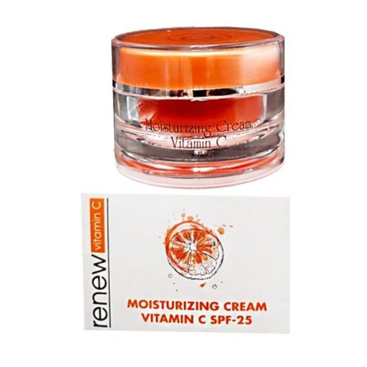 Renew Moisturizing Cream Vitamin C SPF-25, Крем-антиоксидант із активним вітаміном С SPF-25, 250мл + безкоштовна доставка + пробнік на вибір!!
