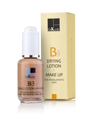 Dr. Kadir B3 Drying Lotion + Make Up Problematic Skin, Тонирующая подсушивающая эмульсия для проблемной кожи