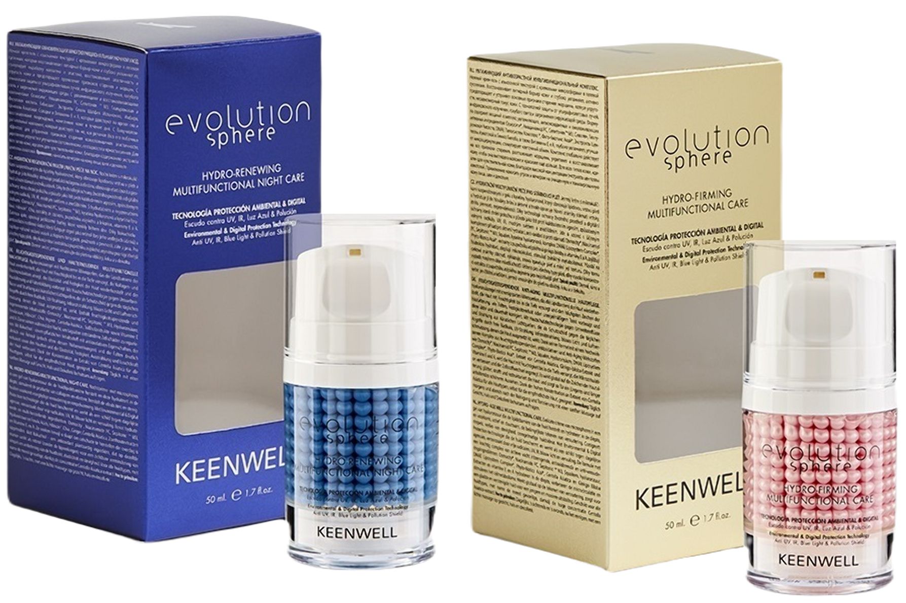 Keenwell Набір EVOLUTION SPHERE Ліфтинговий зволожуючий комплекс + Нічний відновлюючий зволожуючий  комплекс