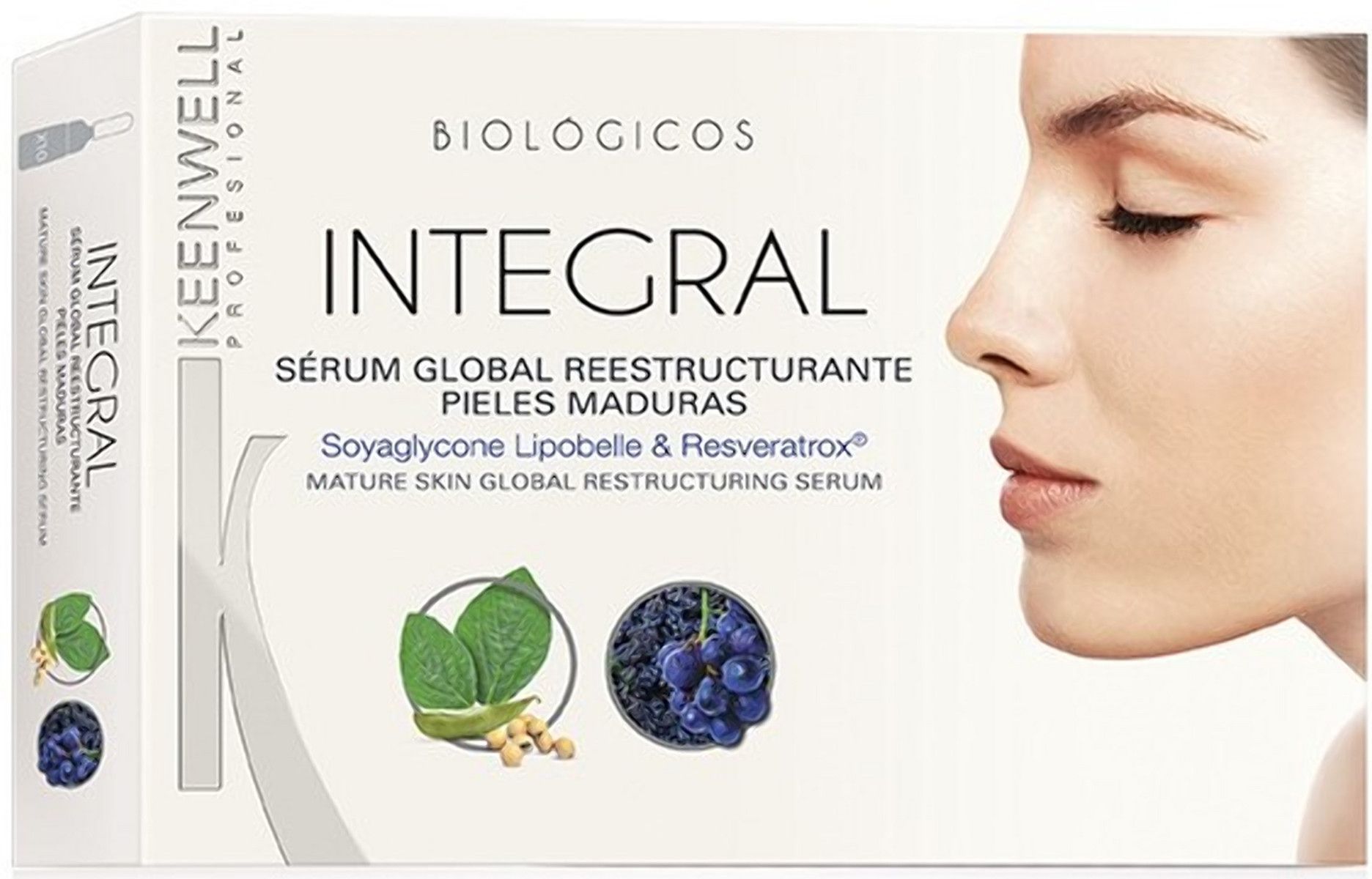 Рестуктуруюча сироватка з ресвератролом Keenwell Biologicos Integral Mature Skin Global Restructuring Serum, 10*3ml