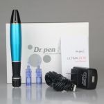 Дермапен Dr. Pen електричний ultima A1 заряджається, працює від мережі та від вбудованого акумулятора + 2 насадки