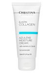 Christina Elastin Collagen Azulene Moisture Cream with Vit. A, E & HA ,Зволожуючий крем для нормальної шкіри